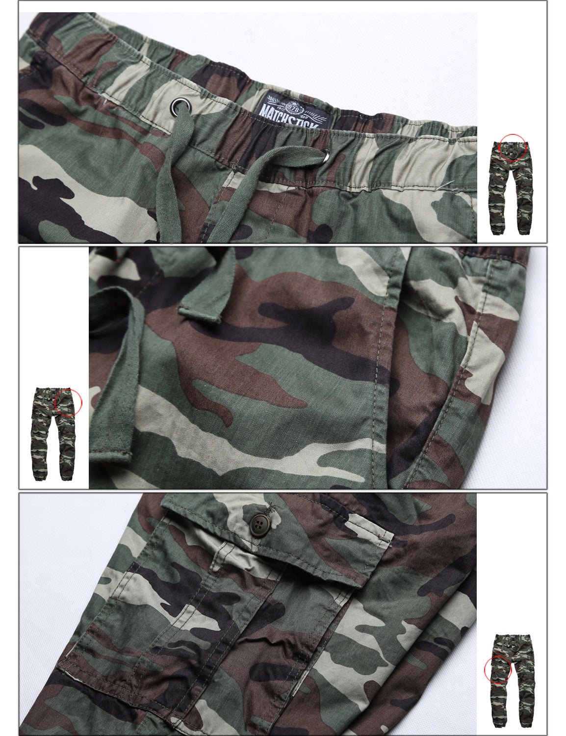 Men's Straight Tapered Jogger Trousers #6558