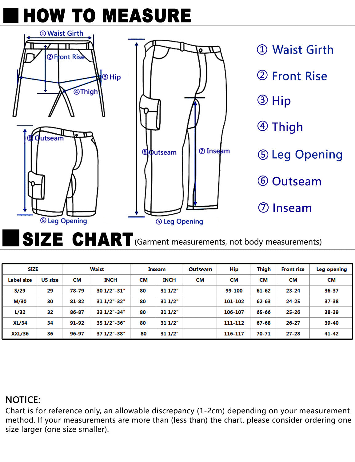 Men's  Fit Cargo Trouser #6565