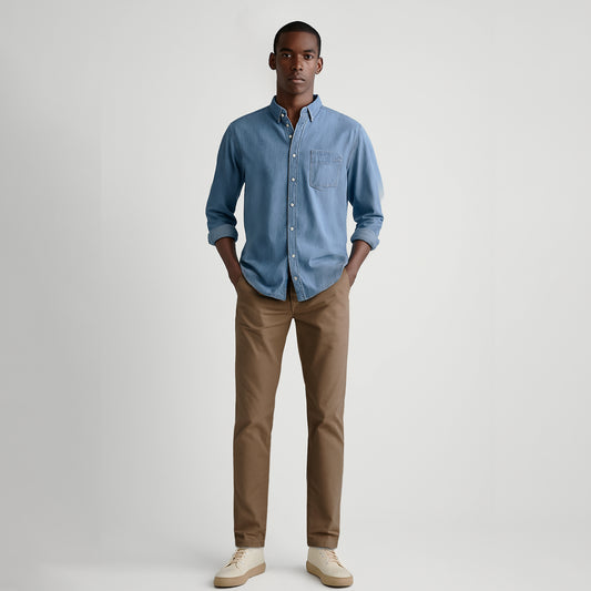 Match Men's Slim Fit Straight Leg Casual Trouser #8036
