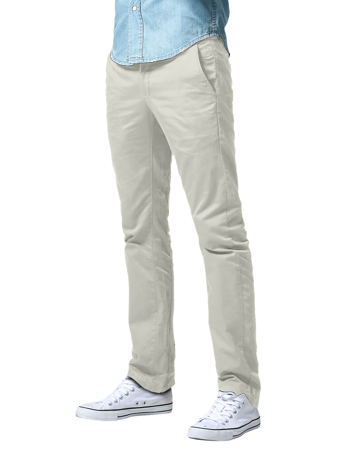 Match Men's Slim Fit Straight Leg Casual Trouser #8036