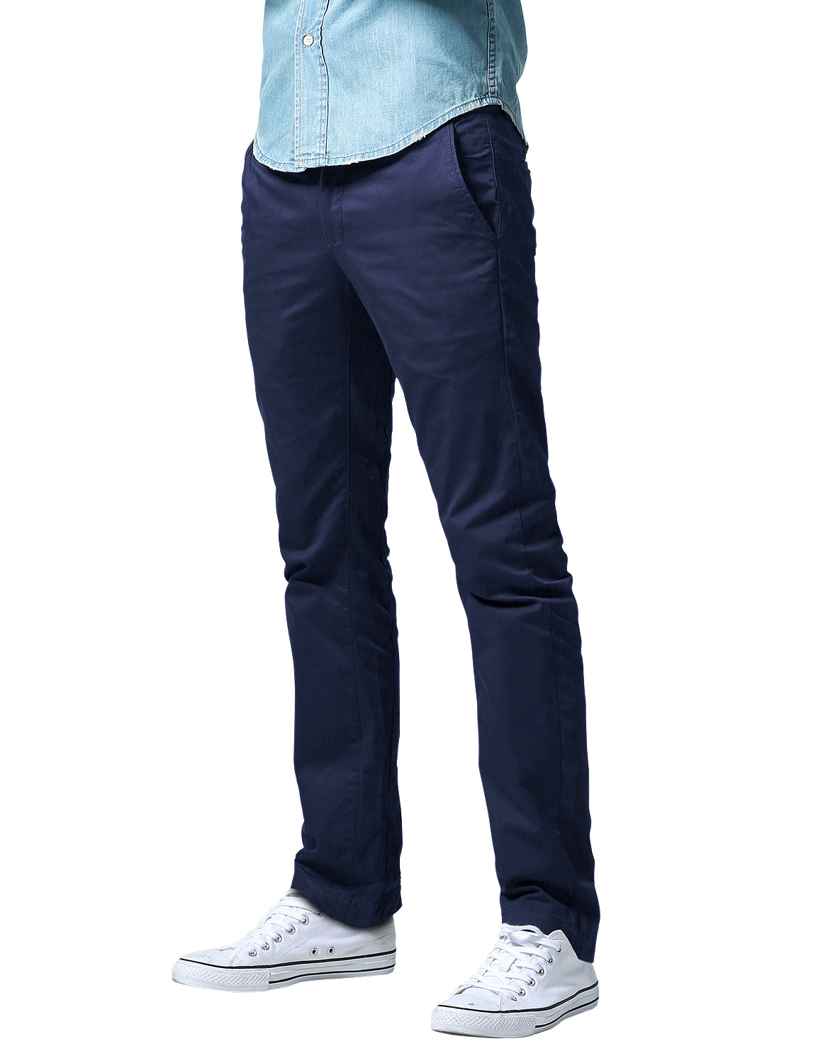 Match Men's Slim Fit Straight Leg Casual Trouser #8036