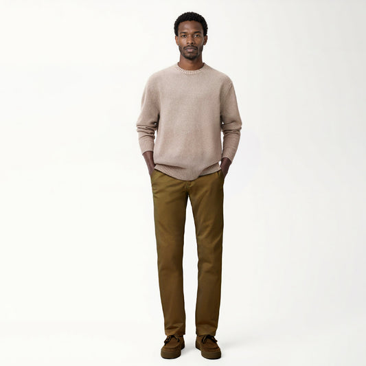 1 Men's Slim Fit Tapered Leg Stretch Casual Trouser #8050-2