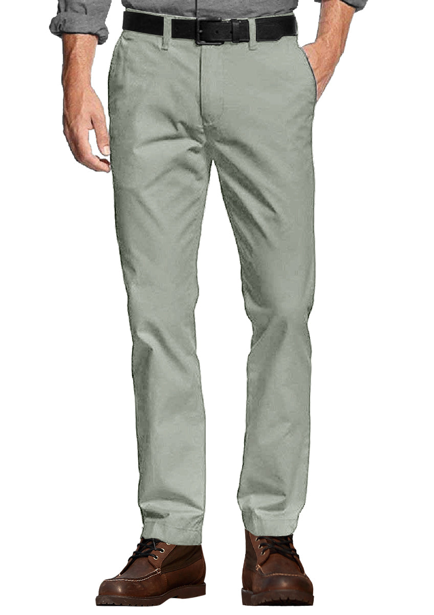 1 Men's Slim Fit Tapered Leg Stretch Casual Trouser #8050-2