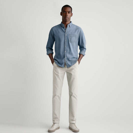 Men's Slim Fit Straight Leg Casual Trouser #8060
