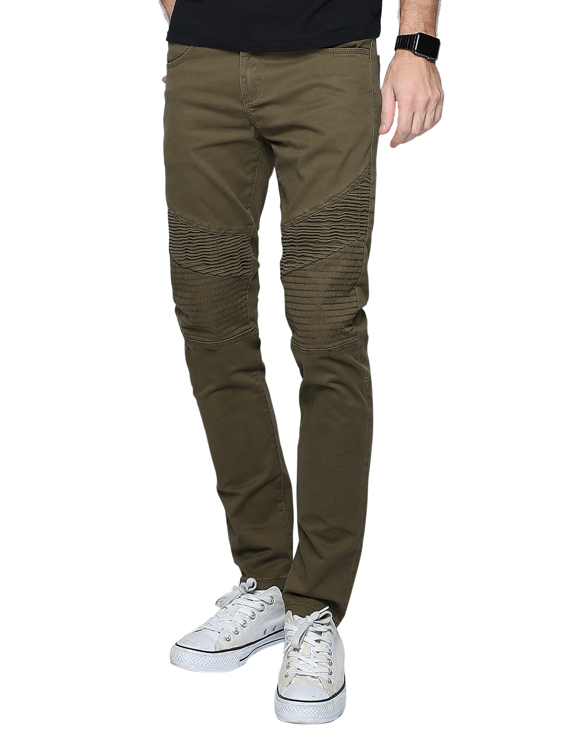 Men's Slim Fit Straight Leg Casual Trouser #8081