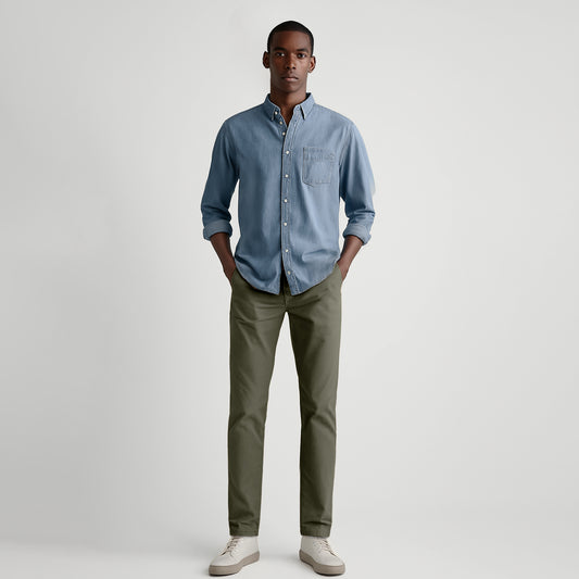 Men's Slim Tapered Casual Trousers #8129