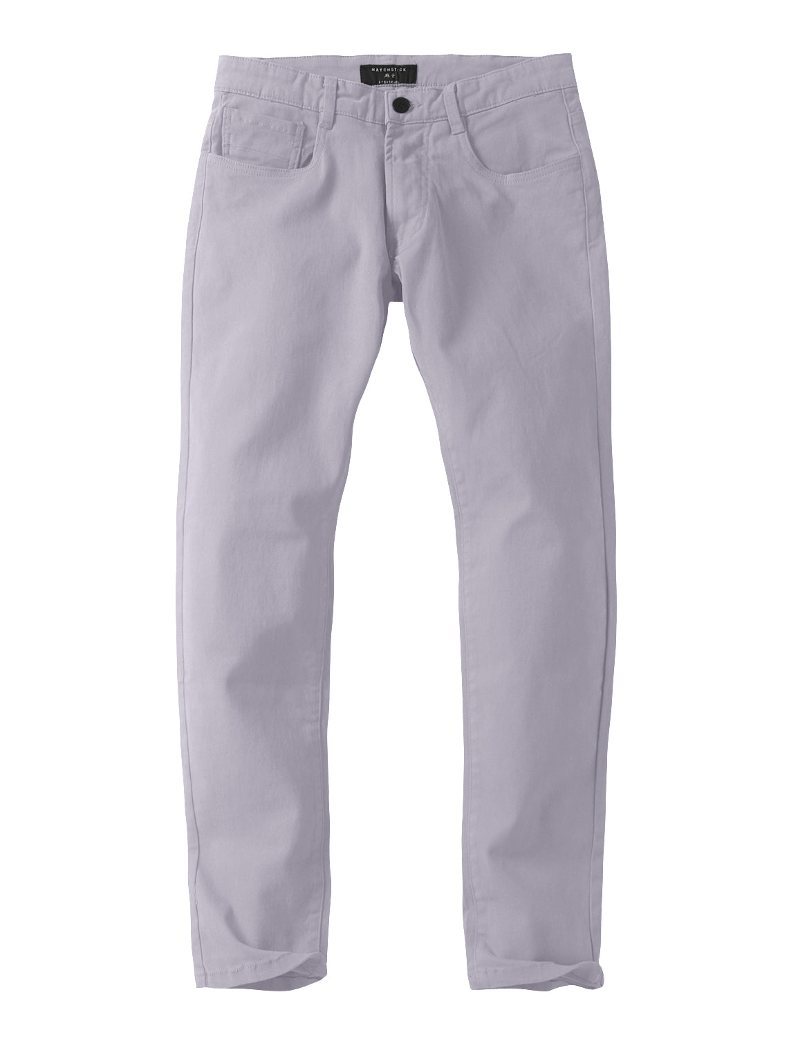Match Colored Straight Leg Casual Trouser #8140