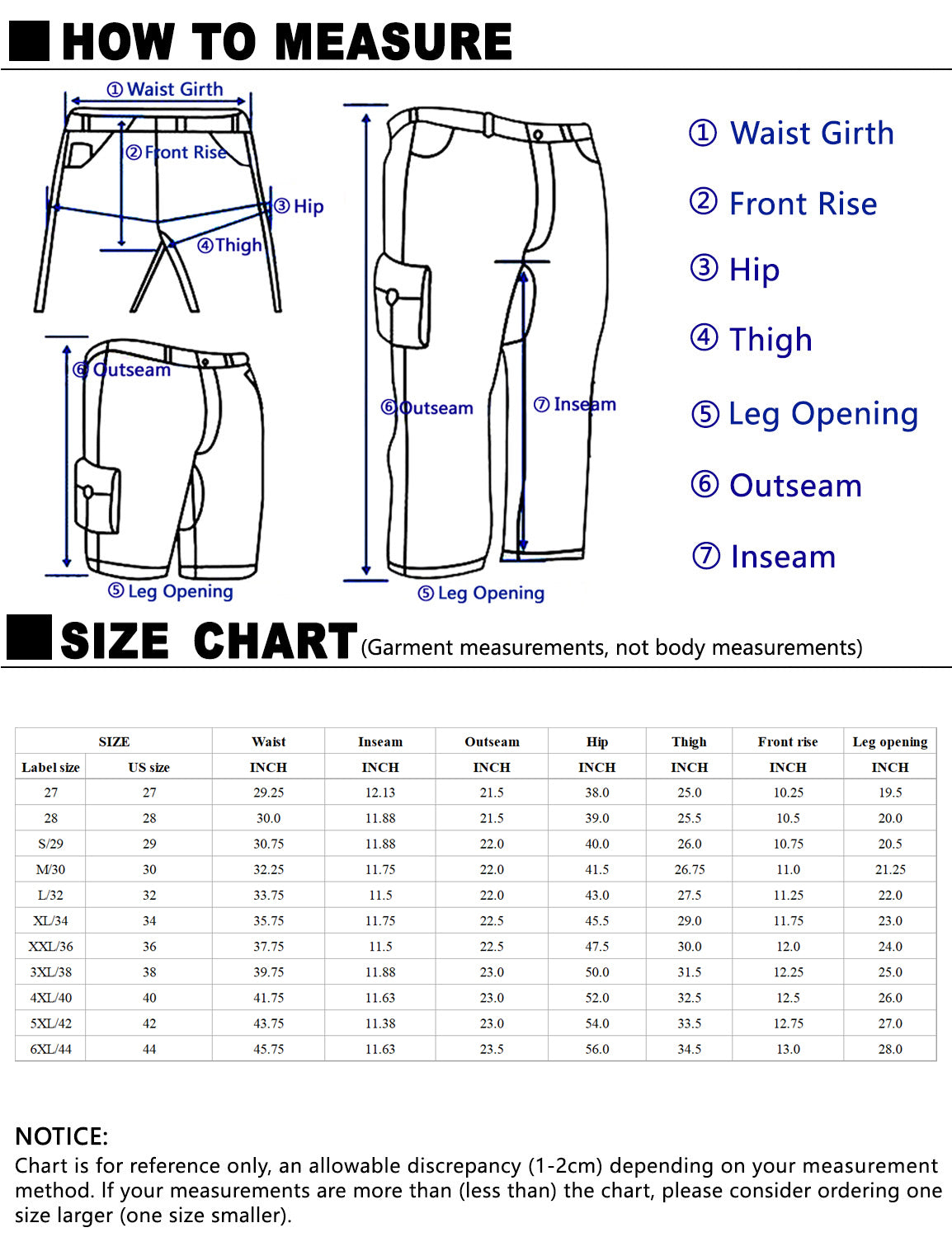 Match Men's Cargo Short S3612